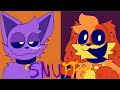 SNUFFY ANIMATION MEME . CATNAP AND DOGDAY . SMILING CRITTER POPPY PLAYTIME CH3 .  FLIPACLIP