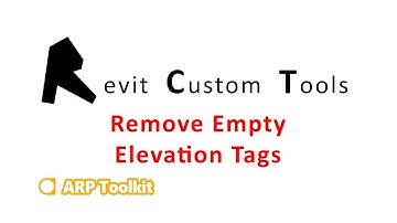 Autodesk Revit. Remove Empty Elevation Tags. ARP Toolkit.