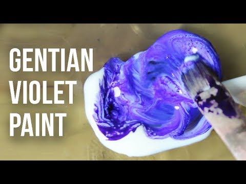 Making Acrylic and Oil Paint from Gentian Violet (Crystal Violet)