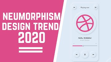 neomorphism ui design trends 2020 I neumorphism xd design inspiration