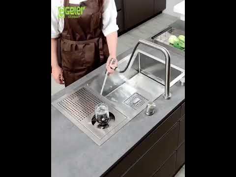Video Chậu rửa bát Geler - Tích hợp rửa chén tự động - Hệ... - youtube