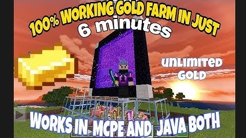 SIMPLE 1.19 GOLD AND XP FARM TUTORIAL IN Minecraft pocket edition (MCPE/JAVA/PS4/xbox/windows 10).