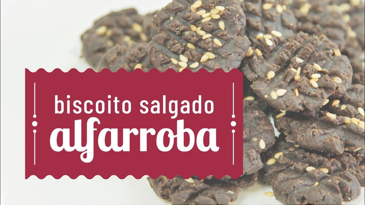 RECEITA DE BISCOITO SALGADO DE ALFARROBA