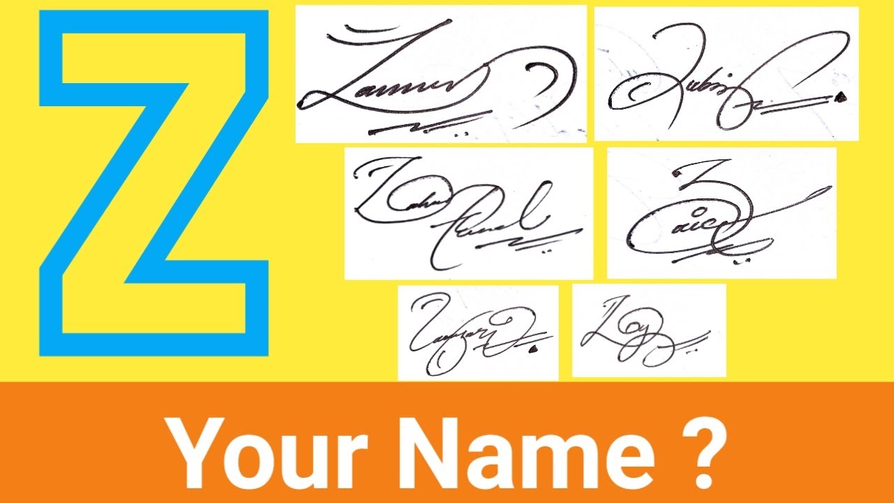 ️ Z Signature | Z Signature Style | Signature With Alphabet Z ...