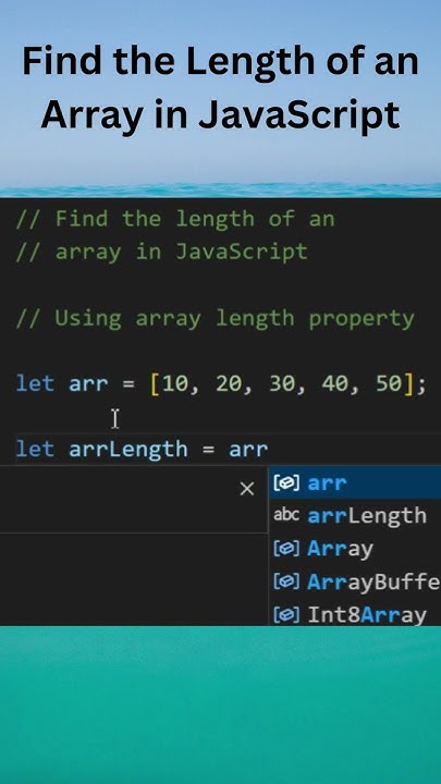How to Find the Length of an Array in JavaScript 🧮 #coding #Shorts # ...