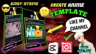 How To Create Anime Twitter Template Video Anime Videos Kaise Viral Kre