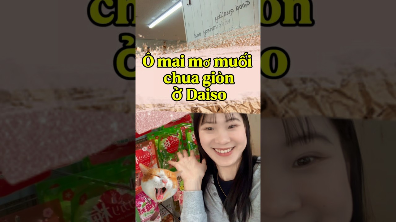 Ô mai mơ muối ở Nhật #cuocsongnhatban #ngocvanga #daiso