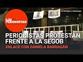 Con tristeza y enojo protestan frente a la Segob por los asesinatos de periodistas