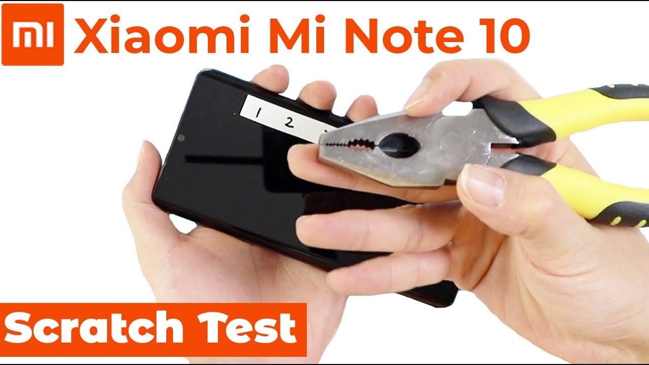 Xiaomi Mi Note 10 Scratch Test - CC9 Pro Durability
