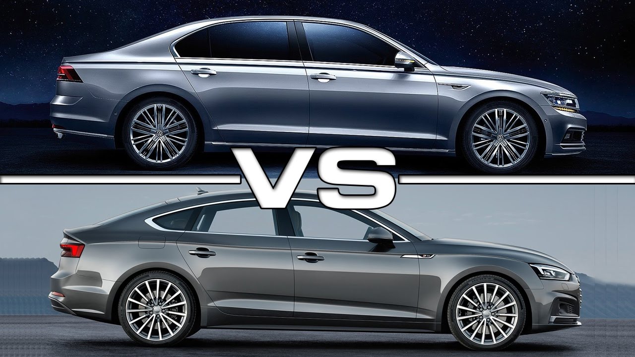 2018 Volkswagen Phideon vs 2017 Audi A5 Sportback - YouTube