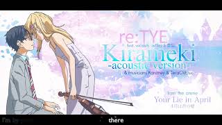 "Kirameki" (Acoustic Ver.) English Cover - Your Lie In April ED1 (feat.  愛梨。 & Jefferz) chords