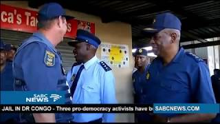 SAPS Comissioner Gen Sitole visits Bellville Taxi Rank