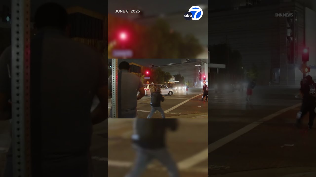 Minivan Plows Into Crowd During Los Angeles Protest