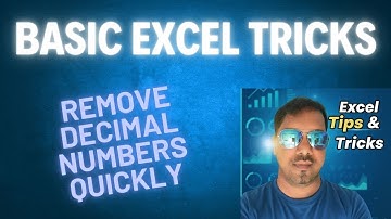 How to quickly remove all decimal places in Excel at once - Excel Tricks and Tips