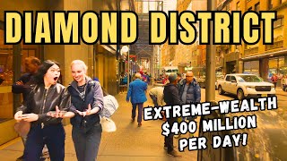 Exploring Manhattan's BILLIONAIRE Diamond District | $400 MILLION PER DAY In NYC!