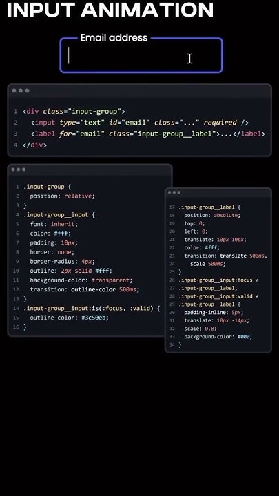 Input Animation || Html & Css || #html #css #htmlshorts #shorts - YouTube