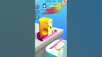 ASMR Slicing Very Satisfying Game Level 91#shortsfeed #shorts