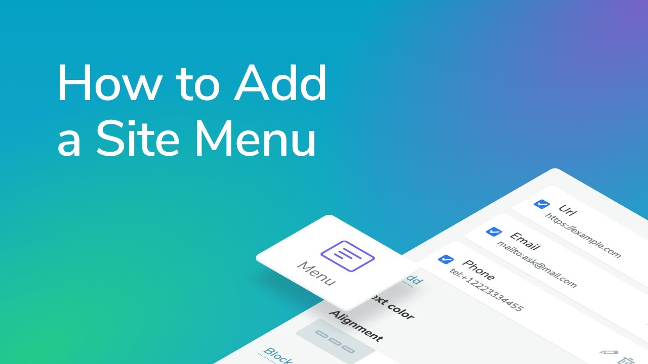 How to Add a Site Menu | Free Website Builder