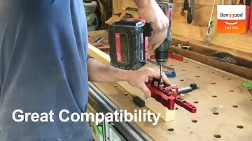 How to drill perfectly straight holes丨Drillpro Self Centering Dowelling Jig - Banggood Tool Sets