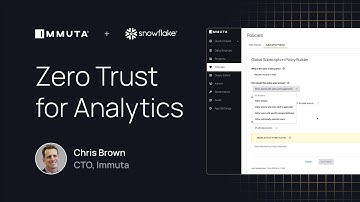 Enabling Zero Trust for Snowflake Analytics | Immuta in Action