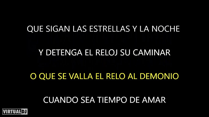 LOS NOVIS EL TIEMPO NO ME ALCANZA PARA AMARTE karaoke by guti