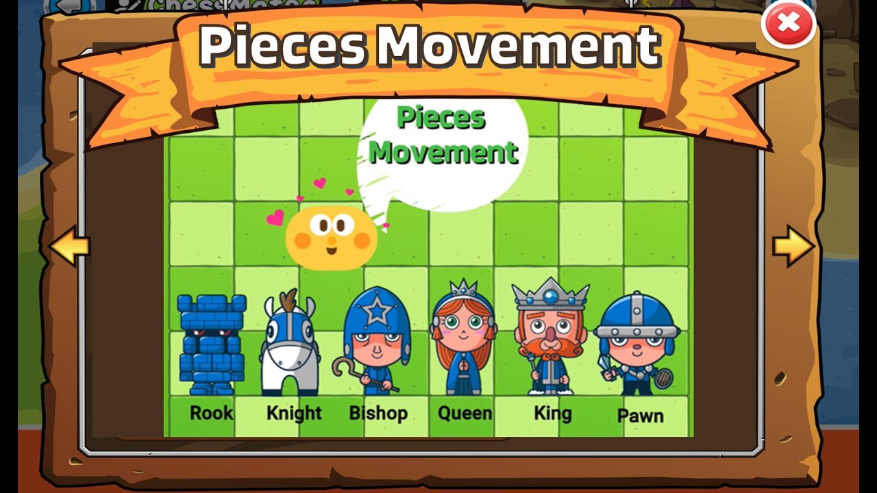 ▷ Chess pieces: Know how to move the 5 pieces of this great game.