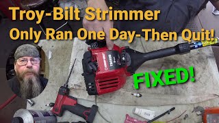 TroyBilt Trimmer Won't StartFixed!