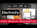 Science - Physics -Electricity | Part - 3| Class 10th | Exams 2020 -21|Analysis of Latest Syllabus