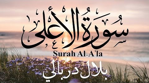 سورة الاعلى (كاملة)  Surah Al-A'la || تلاوة هادئة بصوت جميل يريح القلب👌🧡|| القارئ بلال دربالي