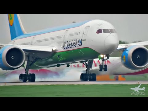 Uzbekistan Airways Boeing 787 прилетел полный улетел пустой в Ташкент.