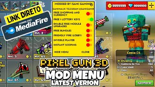 ATUALIZOU! PIXEL GUN 3D MOD MENU GAMEPLAY | PIXEL GUN 3D 2023®