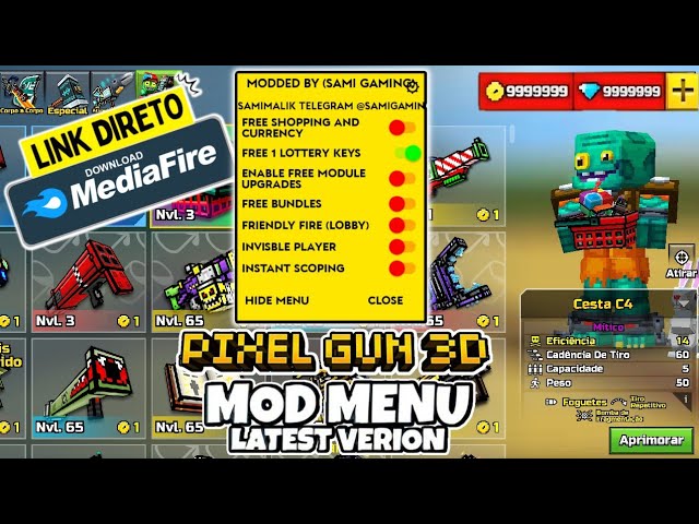 O MELHOR MOD!😱 HIDE ONLINE MOD MENU V4.9.3》💯% ANTI-BAN + 50 FUNÇÕES  GAMEPLAY PART #6 [2023]✓ 