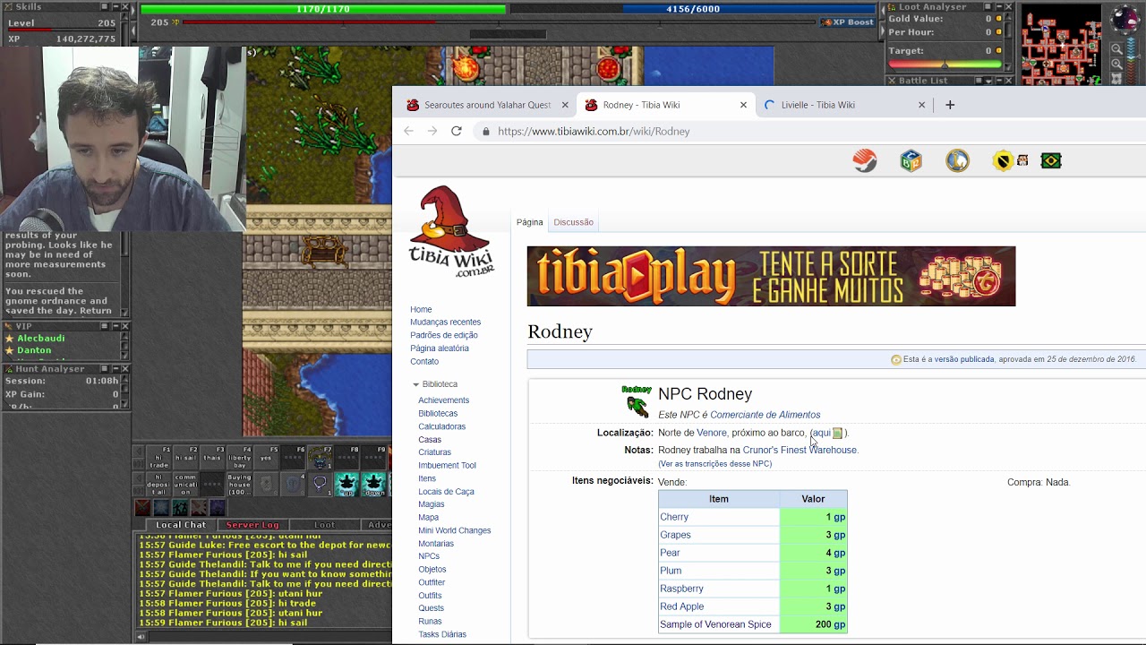 Tibia 125 QUEST Searoutes Around Yalahar Sorcerer 57