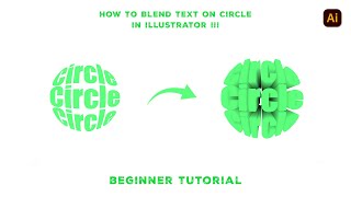 How to Blend Text on circle in illustrator #adobeillustrator #illustratortutorial #illustrator