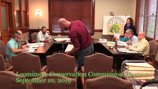 Leominster Conservation Commission Meeting 9-10-19