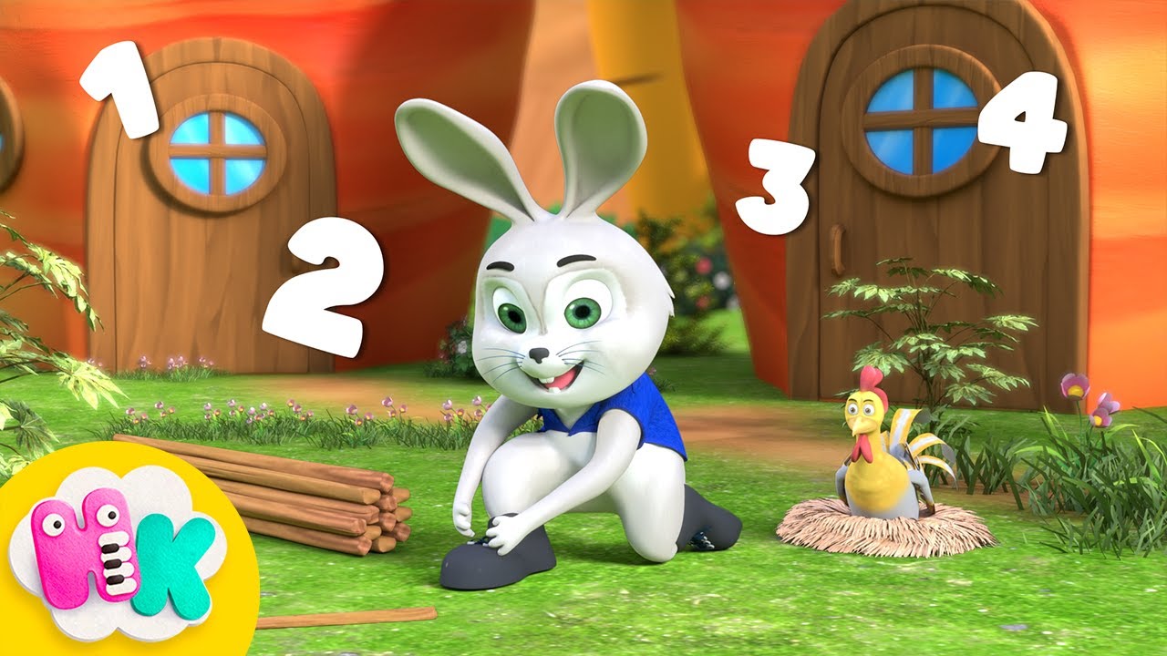 Едно, Две, Обуй Се Ти 🐰 Броене до 20 | Детски песни за цифри и броене | HeyKids