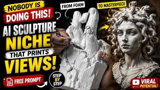 Nobody Is Talking About This AI Sculpture Niche Yet! 🤯 (FREE Prompt + Full Tutorial)