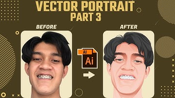 Vector Portrait Part 3 using Adobe Illustrator 2022 | Vector Art | Vector Illustration | SpeedArt
