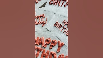 BUTTERCREAM LETTERING MADE EASY... | 3 New Tips to Make You Better! #shorts #cakedecorating
