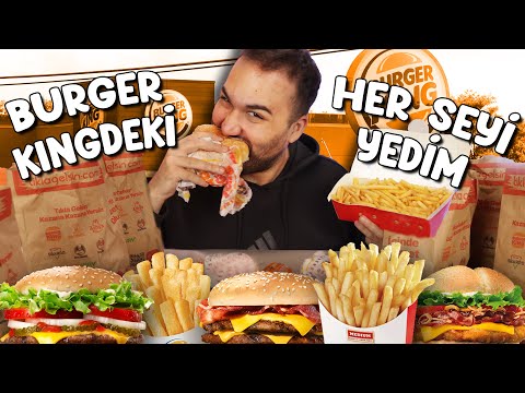 BURGER KİNG'DE HER ŞEYİ SİPARİŞ ETTİM! 2023 (4600 TL) @YusufKayaalp