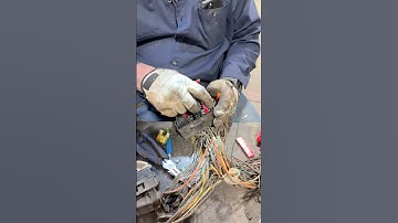 Doug simplifying the wiring harness for the 7.3 Powerstroke. #truck #ford #diesel #custom