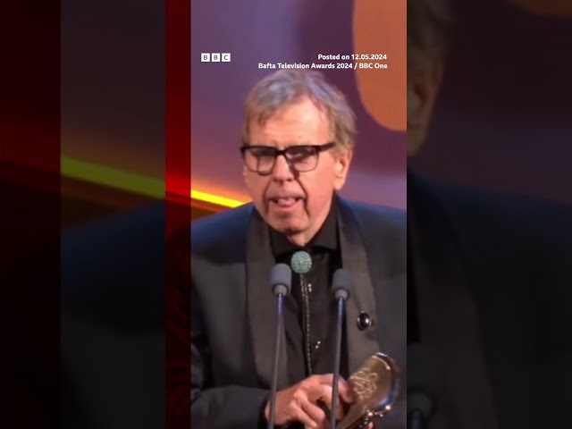 Timothy Spall won a TV Bafta for his role in The Sixth Commandment. #TimothySpall #Baftas #BBCNews