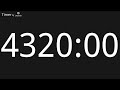 4320 Minute Countup Timer