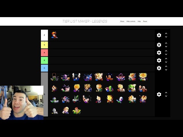 My First Sparking Tier List Ver 1 15 Dragon Ball Legends