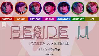 MONSTA X (몬스타엑스) - Beside U (feat. Pitbull) (Color Coded Eng/Esp Lyrics)