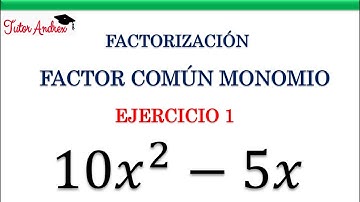 Factor Común Monomio - Ejercicio 1 (Factorización)