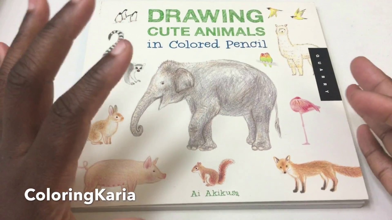 Drawing Cute Animals in Colored Pencil by Ai Akikusa - YouTube