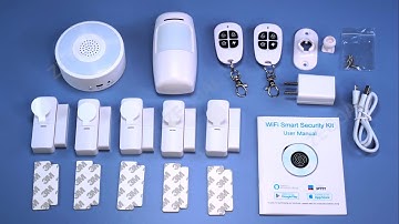 Smart Security System WiFi Alarm System Kit, with APP Push and Calling Alarms, DIY No Monthly Fee