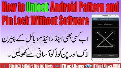 How to Unlock password Lock Pattern Lock & Pin Lock (Urdu/Hindi) with any Software l new setting