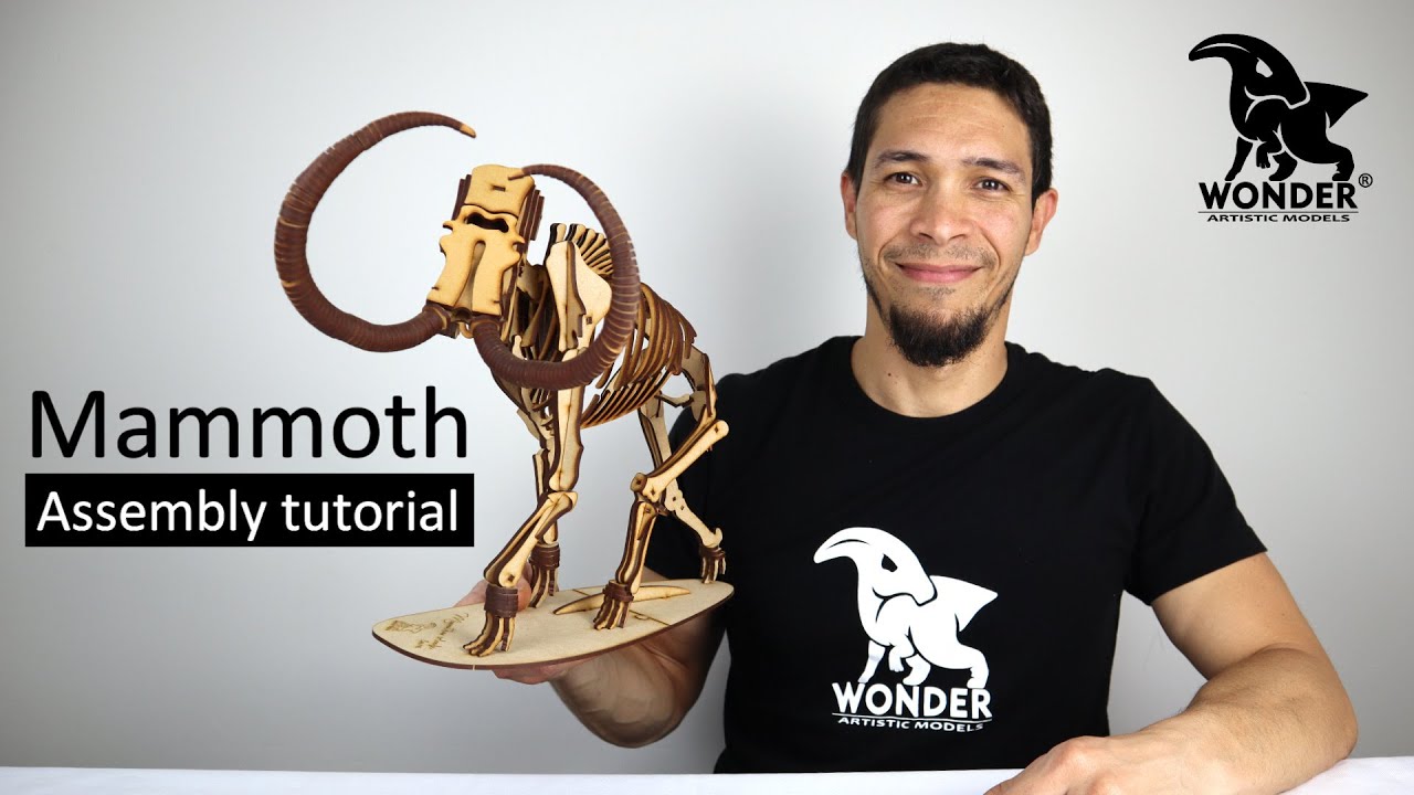 Mammoth 3D Model Kit - Deluxe Version | Assembly Tutorial - YouTube